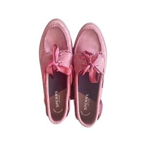 Burgundy Sperry Slip Ons